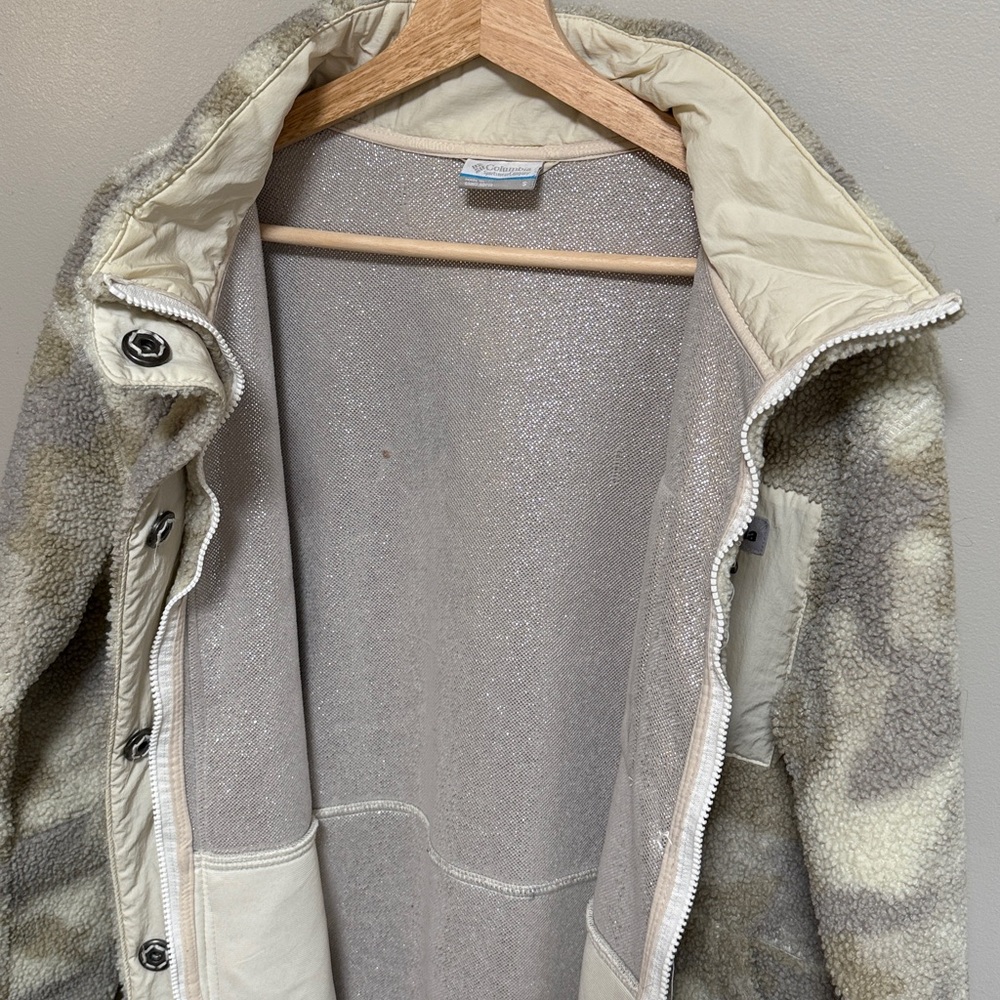 Columbia Panorama Camo-Print Fleece Jacket Size Small - Picture 6 of 8